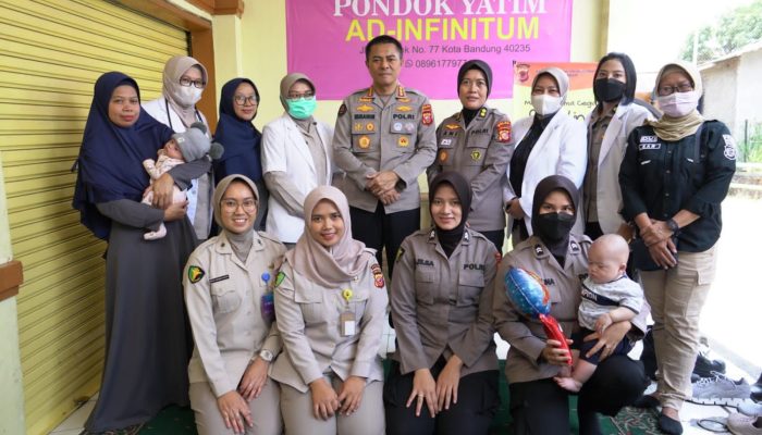 BID DOKKES POLDA JABAR TANGANI STUNTING DI PONDOK YATIM DAN DUAFA