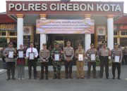 Jajaran Sat Resnarkoba Polres Cirebon Kota Raih Penghargaan Dari Kapolres Cirebon Kota