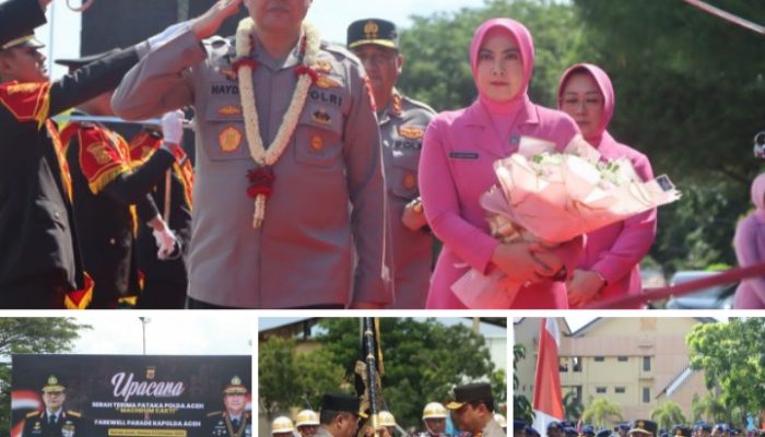 Upacara Farewell Parade Sertijab Kapolda Aceh Berlangsung Khidmat