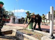 Jelang HUT ke-78 TNI, Kodim 1624/Flotim Laksanakan Ziarah Dan Tabur Bunga di TMP Pahlawan Lapak Tana