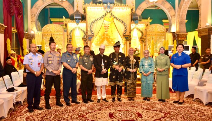Pangdam I/BB Hadiri Penganugerahan Gelar Dato Panglima Laksmana Diraja kepada Kasal