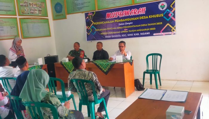 Pemerintah Desa Gendol Laksanakan Musyawarah Desa Untuk Merancang Perubahan APBDes Tahun 2023