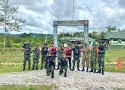 Tingkatkan sinergitas TNI/POLRI, Satgas Pamtas RI-Malaysia Gelar Sweeping Bersama Polri di Perbatasan
