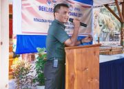 Dandim 1624/ Flores Timur Hadiri Acara Deklarasi Damai Pemilu 2024 Yang Di Inisiasi Oleh Polres Lembata