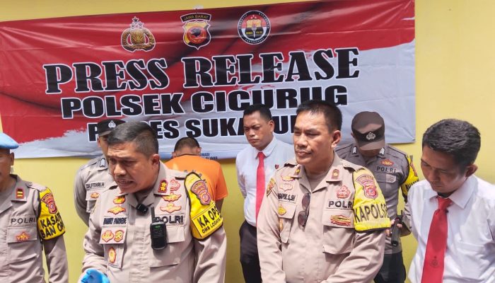 Kapolres sukabumi pers rilis sindikat penipuan settifikat tanah yg diungkap Polsek Cicurug