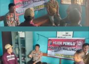 Polsek Saribudolok Ajak Masyarakat Nagori Silimakuta Barat Mensukseskan Pemilu Tahun 2024