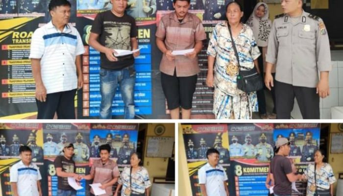 Polsek Dopan Menyelesaikan Kasus Melalui Restoratif Justice