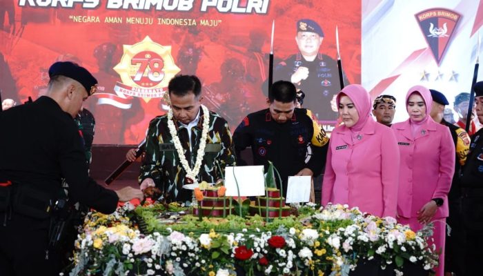 SAT BRIMOB POLDA JABAR GELAR SYUKURAN HUT BRIMOB KE-78