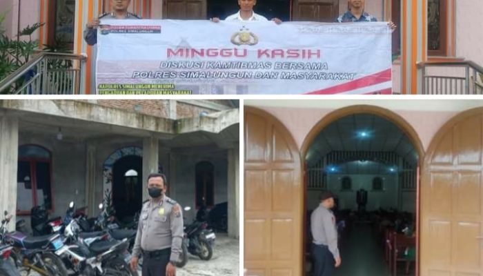 Sukses Menjaga Aman dan Tertib, Polsek Dolok Panribuan Amankan Kegiatan Ibadah Minggu di Gereja-Gereja