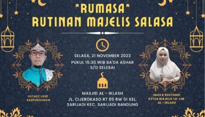 Majelis Taklim Al Ikhlas Cijerokaso Gelar Pengajian Rutinnan Selasa