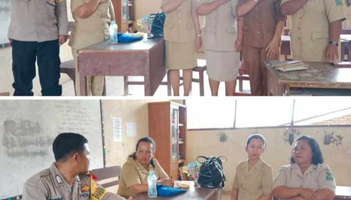 Bhabinkamtibmas Kecamatan Panei Sosialisasikan Keamanan Sekolah di SD Negeri Nag Janggir Leto