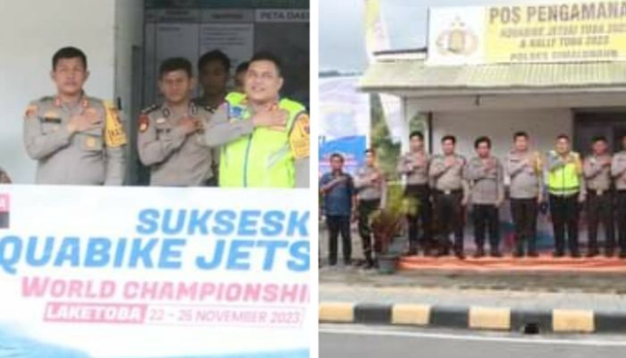 Dukung Aquabike Toba-2023 Polres Simalungun Dirikan Pos Pam di Pagoda Parapat