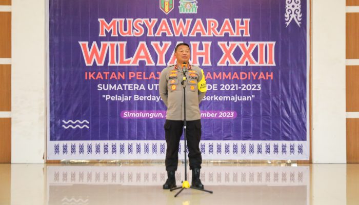 Kapolda Sumut Buka Musyawarah Wilayah Ikatan Pelajar Muhammadiyah: Mengajak Pelajar Berdaya Menuju Indonesia Emas 2045