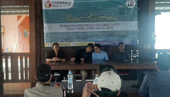 Panwaslu Kecamatan Rancaekek Gelar Rakor Pengawasan Tahapan Kampanye Pemilu Tahun 2024