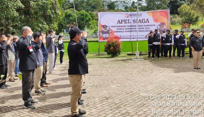 Kapolres Simalungun Hadiri Apel Siaga Jelang Tahapan Kampanye PEMILU 2024