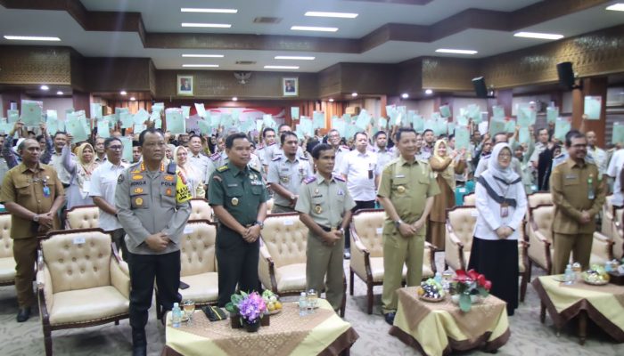 Kabid Humas Polda Aceh Hadiri Peluncuran dan Penyerahan Sertifikat Tanah Elektronik