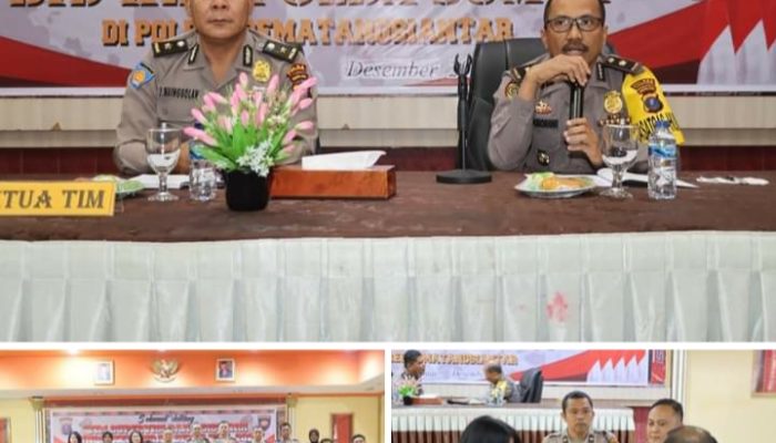 POLRES PEMATANG SIANTAR SAMBUT KUNKER TIM SUPERVISI DAN ASISTENSI FUNGSI KEUANGAN SEMESTER II TAHUN 2023