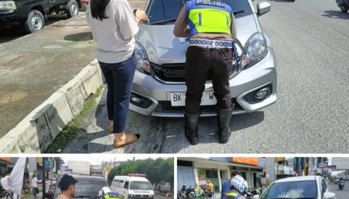 PARKIR DI ZONA LARANGAN SATLANTAS POLRES PEMATANG SIANTAR TILANG RODA 4