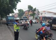 Polres Cimahi Polda Jabar, Patroli Arus Lalu Lintas sore hari Oleh Anggota Sat Lantas