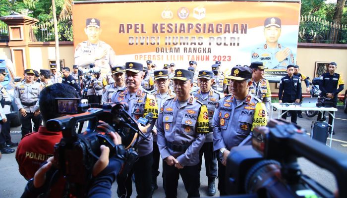 Kadiv Humas Tekankan Beberapa Hal Saat Gelar Apel Kesiapsiagaan Satgas Humas Polri Pengamanan Nataru