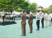 Kapolda Jabar Pimpin Upacara Pemberian Piagam Penghargaan Dan Penyematan Pin Emas Kepada Tim Satgas Pencegahan Dan Penyelesaian Tindak Pidana Pertanahan Di Provinsi Jawa Barat