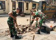 Kodim 0618/Kota Bandung  Bongkar Benteng Kantor LVRI di Jl.Aceh Untuk di Renovasi