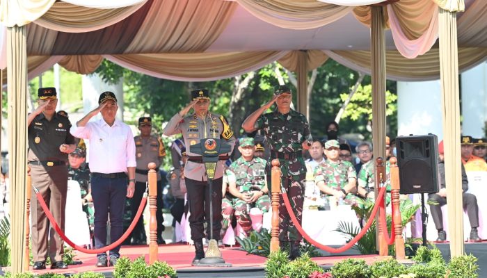Apel Gelar Pasukan Operasi Lilin Lodaya 2023 Dalam Rangka Persiapan Pelaksanaan Pengamanan Natal 2023 dan Tahun Baru 2024