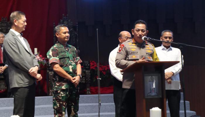 Kapolri Ajak Umat Kristiani Doakan Persatuan Indonesia Tetap Terjaga