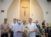 PJ. WALI KOTA CIMAHI BESERTA FORKOPIMDA TINJAU PERAYAAN NATAL DI WILAYAH KOTA CIMAHI