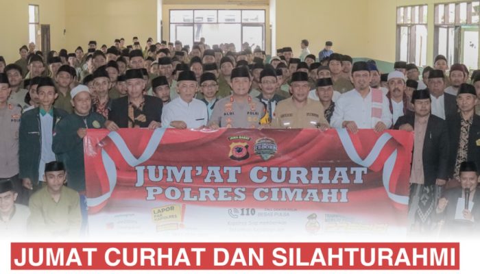 JUMAT CURHAT DAN SILATURAHMI KAPOLRES CIMAHI BERSAMA PARA ULAMA DAN TOKOH MASYARAKAT