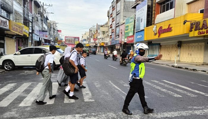 Ciptakan Wilayah Menjadi Aman Dan Lancar, Personel Polres Pematangsiantar Laksanakan Gatur Pagi