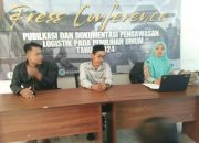 Panwascam Rancaekek Gelar Pers Coperens Pengawasan Tahapan Kampanye Pemilu Tahun 2024