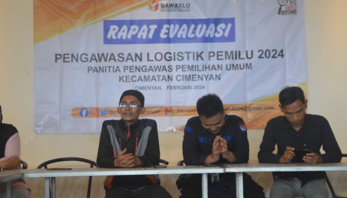 Kecamatan Cimenyan Kabupaten Bandung Menggelar Rapat Evaluasi Badan Pengawas Pemilu