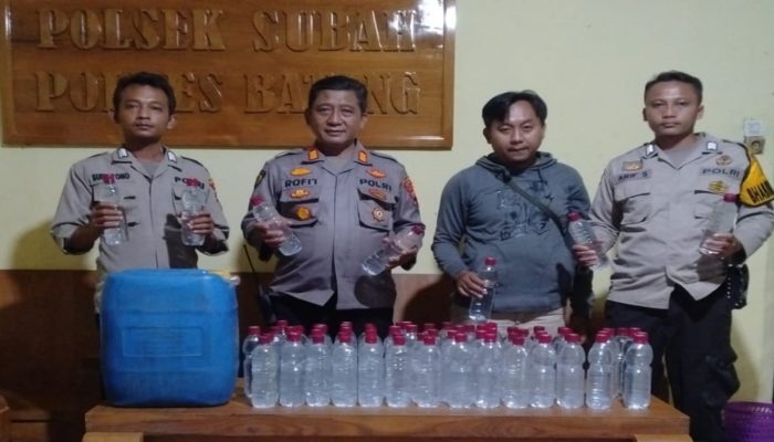 Polsek Subah Berhasil Amankan 70 Botol Miras di Bulan Ramadan