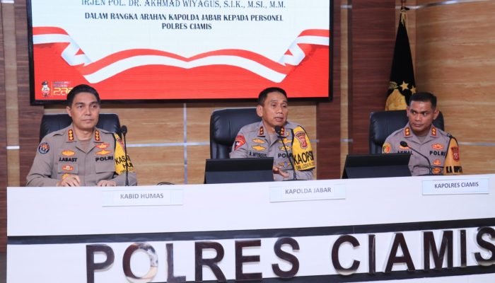 Kapolda Jabar Datang Ke Polres Ciamis, Ingatkan Marwah Institusi Polri