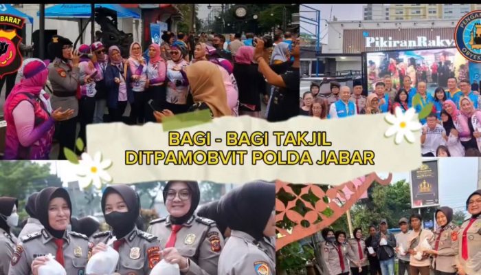 KOLABORASI PASUKAN BERDASI MERAH BAGI-BAGI TAKJIL DENGAN MASYARAKAT YANG BERKEBUTUHAN KHUSUS