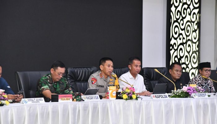 Rakor Lintas Sektoral Ops Ketupat Lodaya 2024 dalam rangka pengamanan Idul Fitri 1445 H Tahun 2024 di Wilkum Polda Jabar