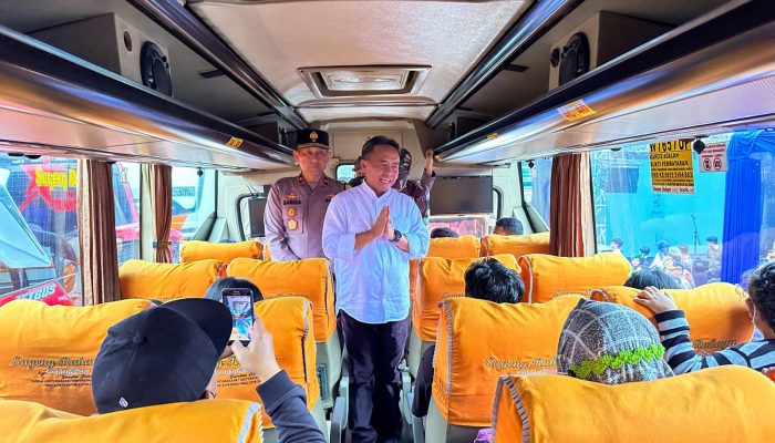 Wakapolda Jabar Hadiri Mudik Gratis 2024 Oleh Pemprov Jawa Barat di Terminal Bus Cicaheum