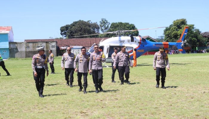 Wakapolda Jabar Tinjau Persiapan Arus Mudik Lebaran di Wilkum Polres Sukabumi