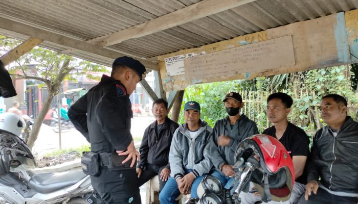 Brimob Jabar Laksanakan Patroli Harkamtibmas di Ojek Pangkalan 