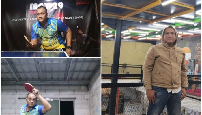 Punya Bakat, Anggota Propam Polrestabes Bandung Ini Sering Juarai Pertandingan Tenis Meja