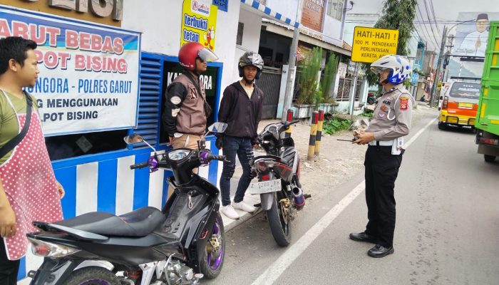 Polsek Kadungora Tertibkan Knalpot Tidak Sesuai Spesifikasi Teknis