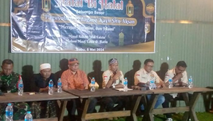 Paguyuban Pedagang Kayu Situ Aksan (PPKSA) Gelar Halal Bihalal