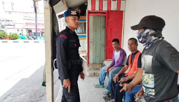 Brimob Jabar Sambangi Pangkalan Ojeg Guna Menjaga Kondusifitas Lingkungan