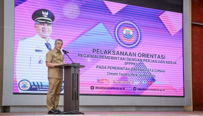 PJ Walikota Cimahi Buka Orientasi Pegawai Pemerintahan dengan Perjanjian (PPPK) di Lingkungan Pemerintahan Kota