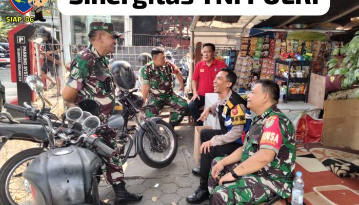 Giat Sinergitas TNI POLRI di Wilayah Kelurahan Kebon Pisang Polsek Sumur Bandung