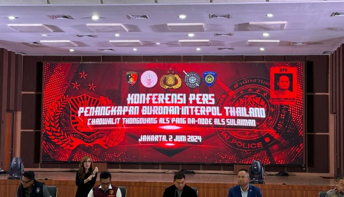 Polri Tangkap Buronan Thailand Paling Dicari