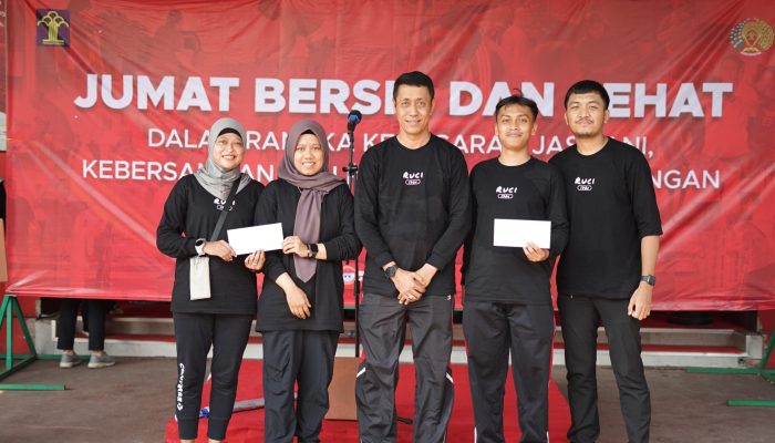 Full Senyum, Rutan Cipinang Laksanakan Jumat Bersih Dan Sehat