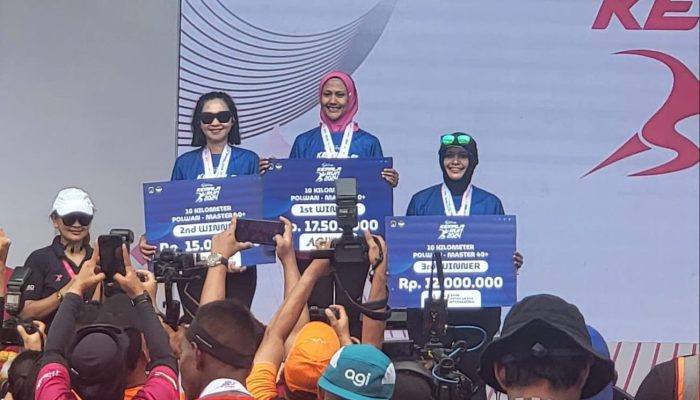 Harumkan Nama Polri, Polwan Dit Lantas Polda Jabar Raih Juara 1 Kemala Run 2024 Kategori 10 Km Polwan Master 40+