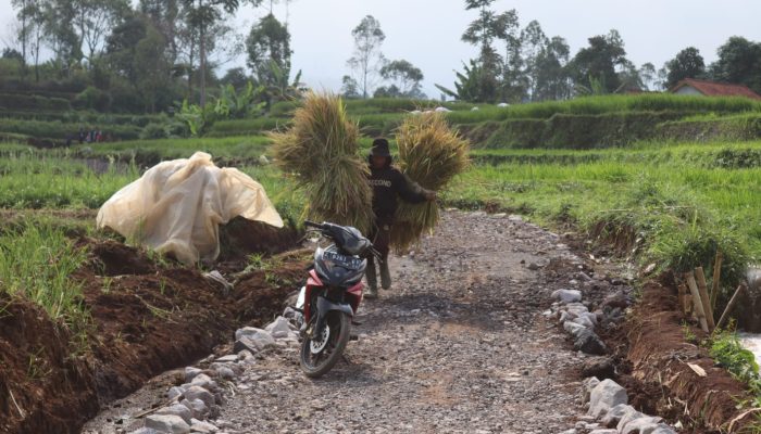 Akses Lancar dan Aman, Warga Garut Terbantu dengan Pembangunan Jalan oleh Kodim 0611